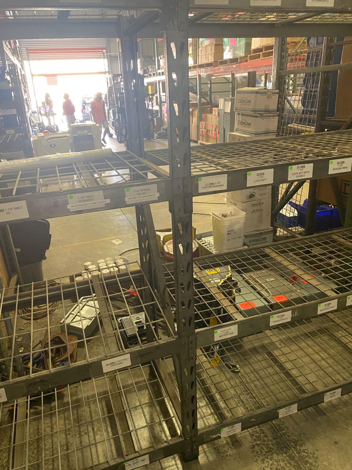 Gray Warehouse Shelving Unit