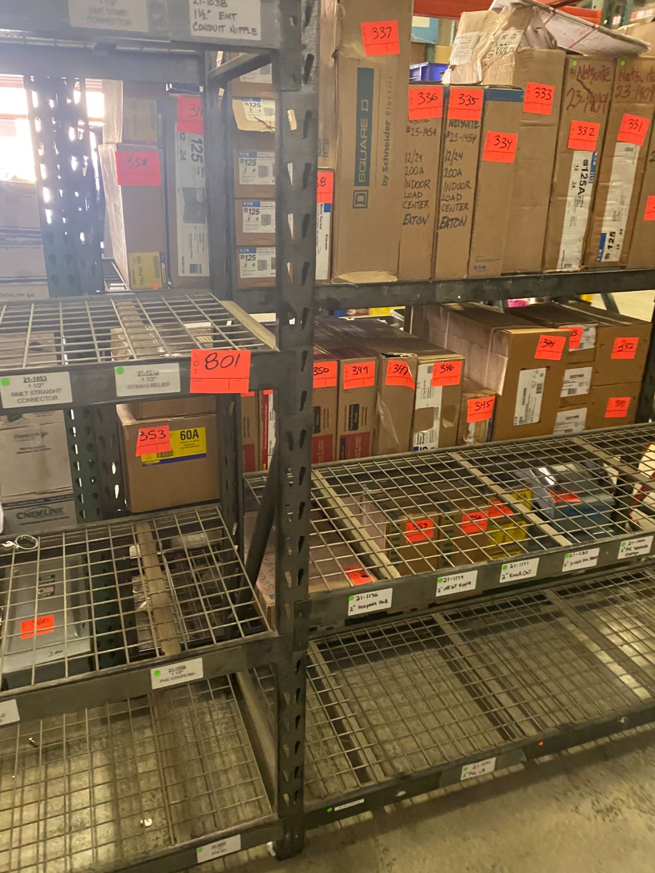 Gray Warehouse Shelving Unit