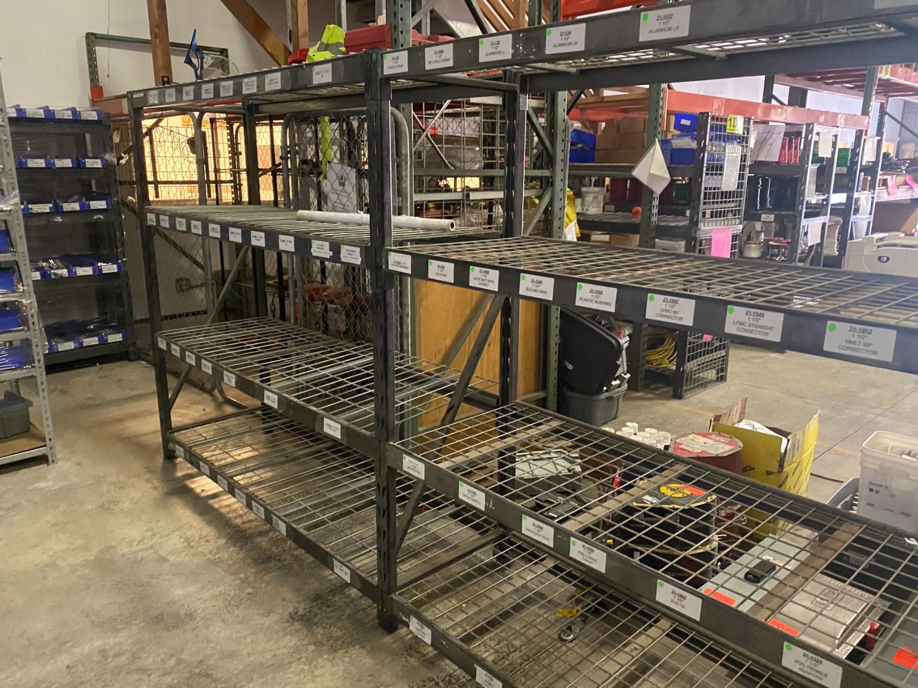 Gray Warehouse Shelving Unit