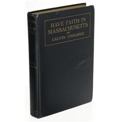 Calvin Coolidge Inscribed Book 