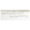 Image 2 : Herbert Hoover Signed Photograph 