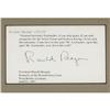 Image 2 : President Ronald Reagan Signed Printed Quote. 