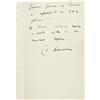 Image 2 : Charles Darwin Autograph Memorandum Signed 