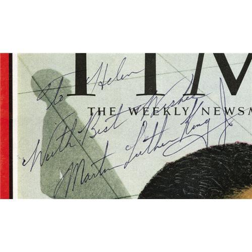 Martin Luther King Autographed Time Magazine Martin Luther King Autographed Time Magazine