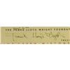 Image 2 : Frank Lloyd Wright Signed Check 