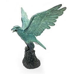 Large INCREDIBLE Handcrafted Bronze Eagle