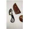 Image 1 : 7.5" Damascus Drop Point Skinning Blade With Gut Hook