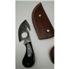 Image 2 : 7.5" Damascus Drop Point Skinning Blade With Gut Hook