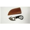 Image 4 : 7.5" Damascus Drop Point Skinning Blade With Gut Hook