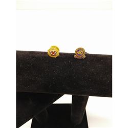 Pair Of Collector Kingston Chamber& Canadian Power Breast Pins