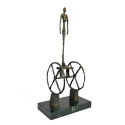 Large bronze-Le Chariot-carts-Gia 48 cm Tall Hot Cast Sculpture Statue Figure