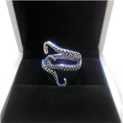 925 Silver Octopus Ladies Ring