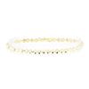 Image 1 : Diamond-Cut Heart Motif Bracelet - 14KT Yellow Gold