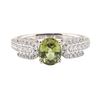 Image 1 : 1.46 ctw Alexandrite and Diamond Ring - Platinum