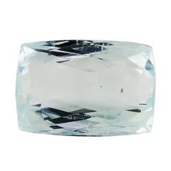 6.90 ct.Natural Rectangle Cushion Cut Aquamarine