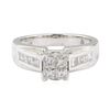 Image 2 : 1.10 ctw Diamond Ring - 14KT White Gold