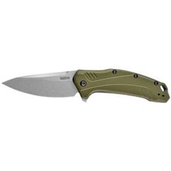 KERSHAW LINK OLIVE ALUMINUM 3.25"