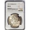 Image 1 : 1921 Morgan Silver Dollar $1 NGC MS63