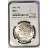 Image 1 : 1880-S Morgan Silver Dollar $ NGC MS 64