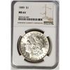 Image 1 : 1889-P Morgan Silver Dollar $1 NGC MS61