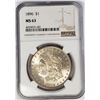 Image 1 : 1896-P Morgan Silver Dollar $ NGC MS 63