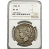 Image 1 : 1928 PEACE DOLLAR NGC AU55