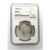 Image 1 : 1880-S Morgan Silver Dollar $ NGC MS 64