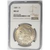 Image 5 : 1889-P $1 Morgan Silver Dollar NGC MS62