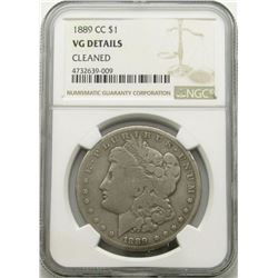 1889 CC MORGAN DOLLAR NGC VG