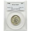 Image 1 : 1948-P 25C Washington Quarter PCGS MS67