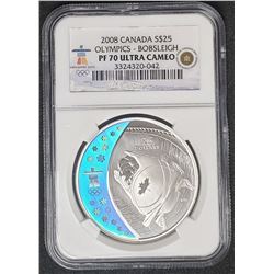 2008 CANADA $25 OLYMPIC NGC PF70 UC