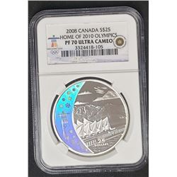 2008 CANADA $25 OLYMPIC NGC PF70 UC