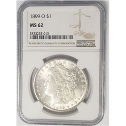 1899-O $1 Morgan Silver Dollar NGC MS62
