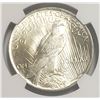 Image 3 : 1923 Peace Silver Dollar $1 NGC MS64