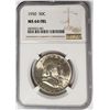 Image 5 : 1950 50C Franklin Half Dollar NGC MS64 FBL