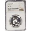 Image 1 : 1961 50C Franklin Half Dollar NGC PF67