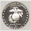 Image 3 : 2005 P MARINES PROOF SILVER DOLLAR