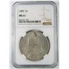Image 1 : 1889 NGC MS61 MORGAN SILVER DOLLAR