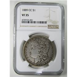 1889-CC MORGAN DOLLAR NGC VF35