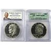 Image 1 : 2-1976-S SILVER IKE DOLLARS - BOTH PR69DCAM