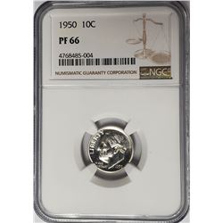 1950 10C Roosevelt Dime NGC PF66 Proof