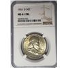 Image 1 : 1951-D 50C Franklin Half Dollar NGC MS61 FBL