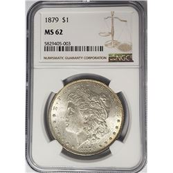 1879-P Morgan Silver Dollar $1 NGC MS62