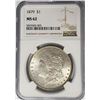 Image 1 : 1879-P Morgan Silver Dollar $1 NGC MS62
