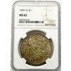 Image 1 : 1901-O Morgan Silver Dollar $ NGC MS 62 Toned