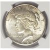 Image 2 : 1922-S $1 Peace Silver Dollar NGC MS61