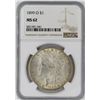 Image 1 : 1899-O NGC MS62 MORGAN SILVER DOLLAR