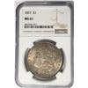 Image 1 : 1897-P Morgan Silver Dollar $1 NGC MS61