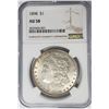 Image 1 : 1898-P Morgan Silver Dollar $1 NGC AU58