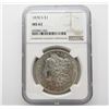 Image 1 : 1878-S Morgan Silver Dollar $ NGC MS 62 Blast Whit